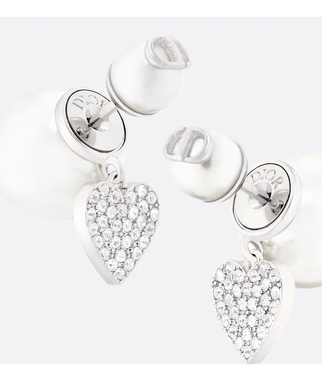 CHRISTIAN DIOR Серебряные металлические серьги, фото 4