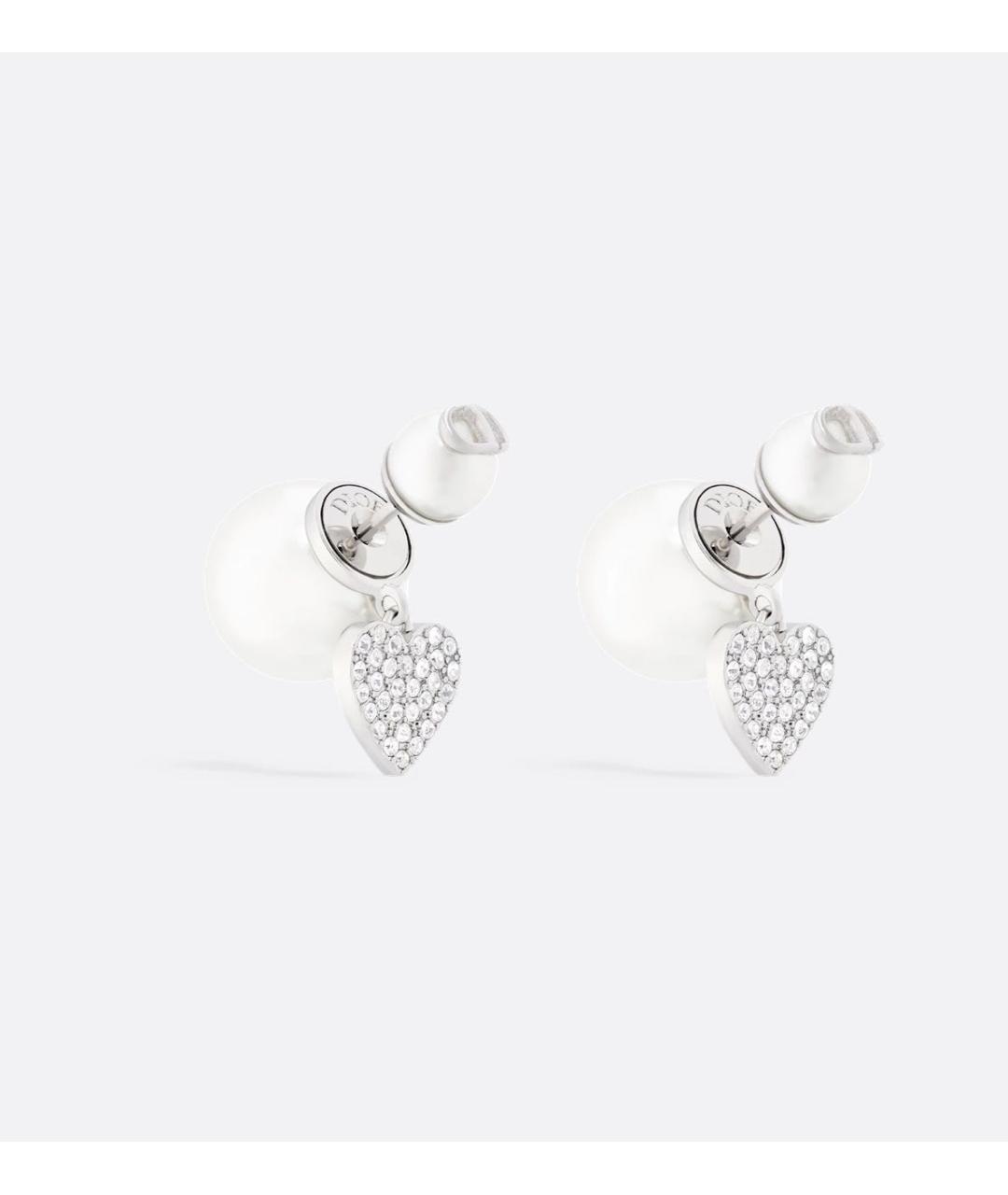 CHRISTIAN DIOR Серебряные металлические серьги, фото 5