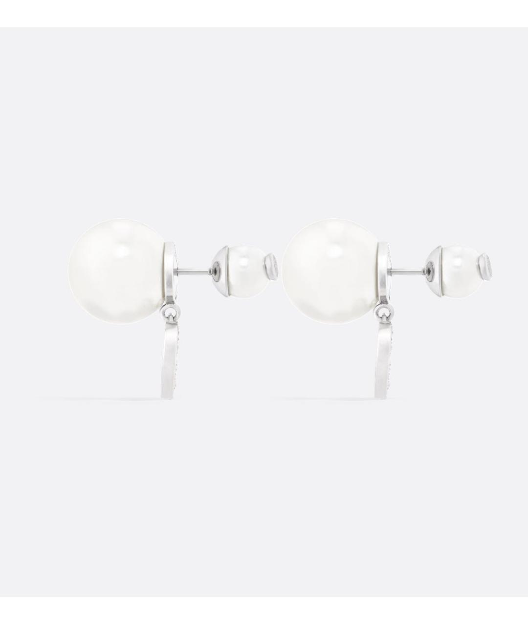 CHRISTIAN DIOR Серебряные металлические серьги, фото 3