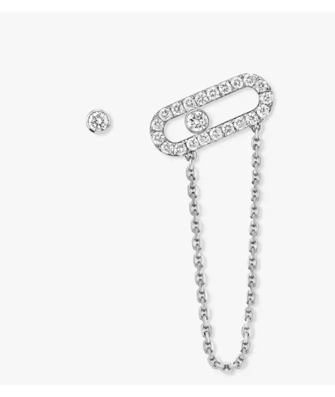 MESSIKA Серебряные серьги из белого золота, фото 6