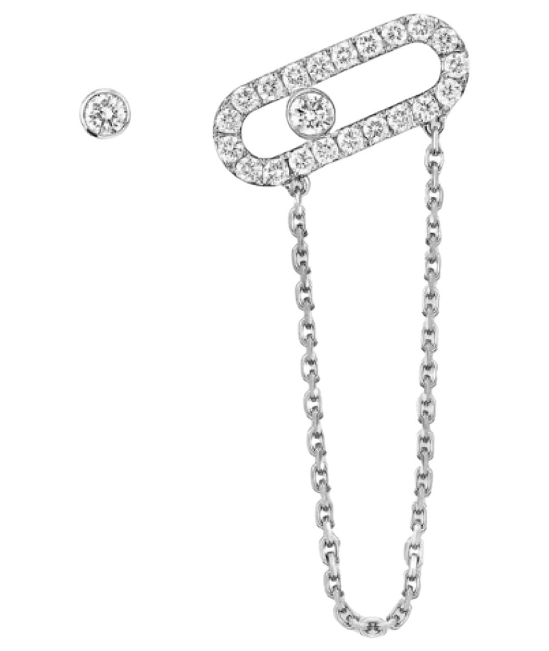 MESSIKA Серебряные серьги из белого золота, фото 1