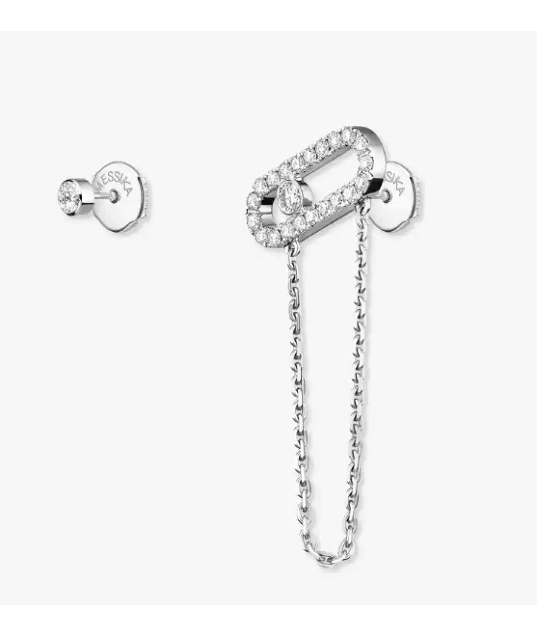 MESSIKA Серебряные серьги из белого золота, фото 3