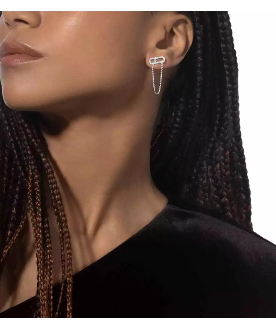 MESSIKA Серебряные серьги из белого золота, фото 2