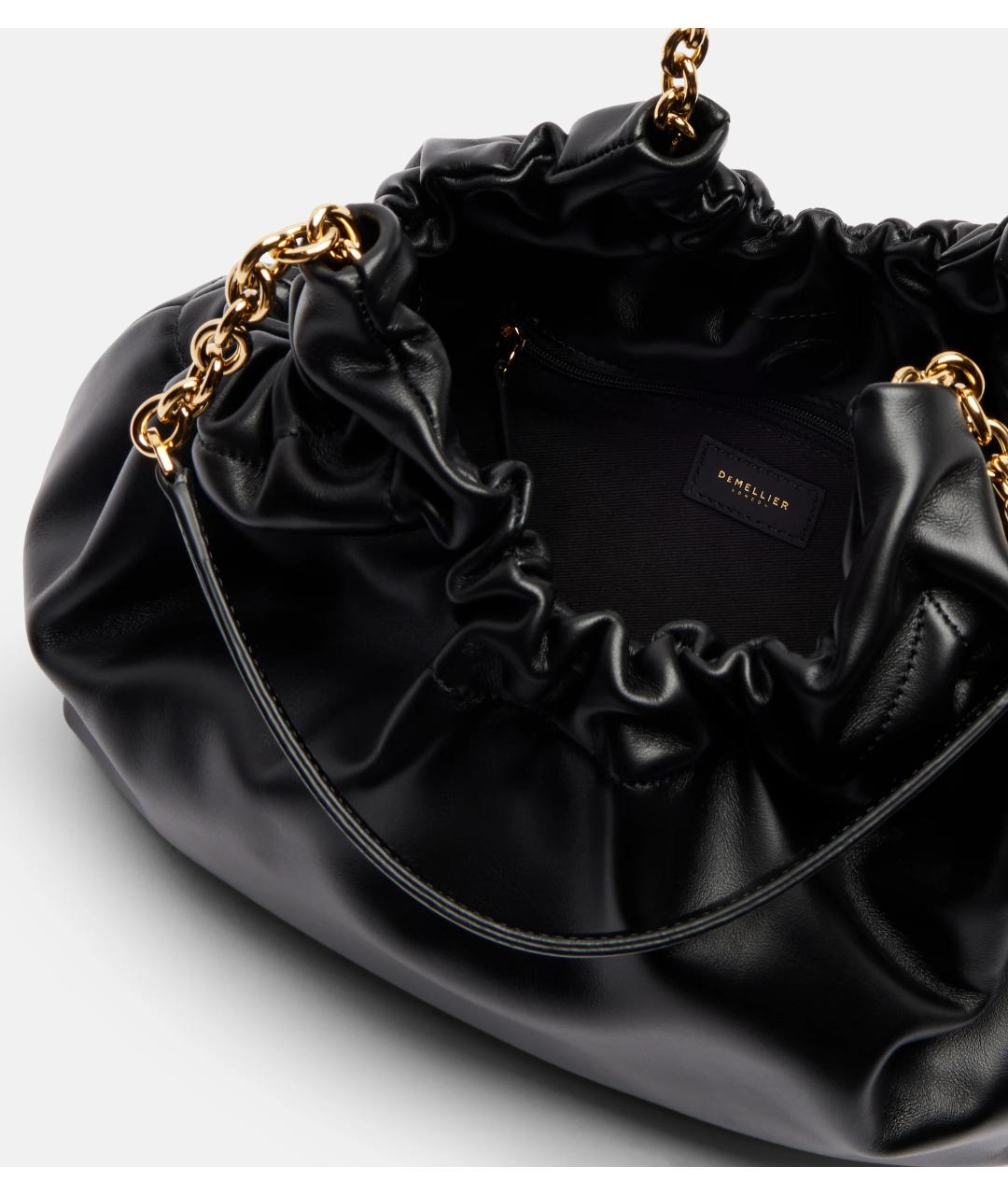 DEMELLIER Черная кожаная сумка через плечо, фото 4