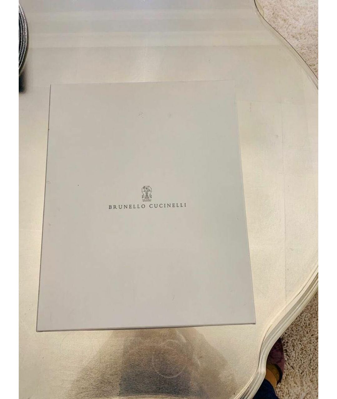 BRUNELLO CUCINELLI Антрацитовый шарф, фото 2