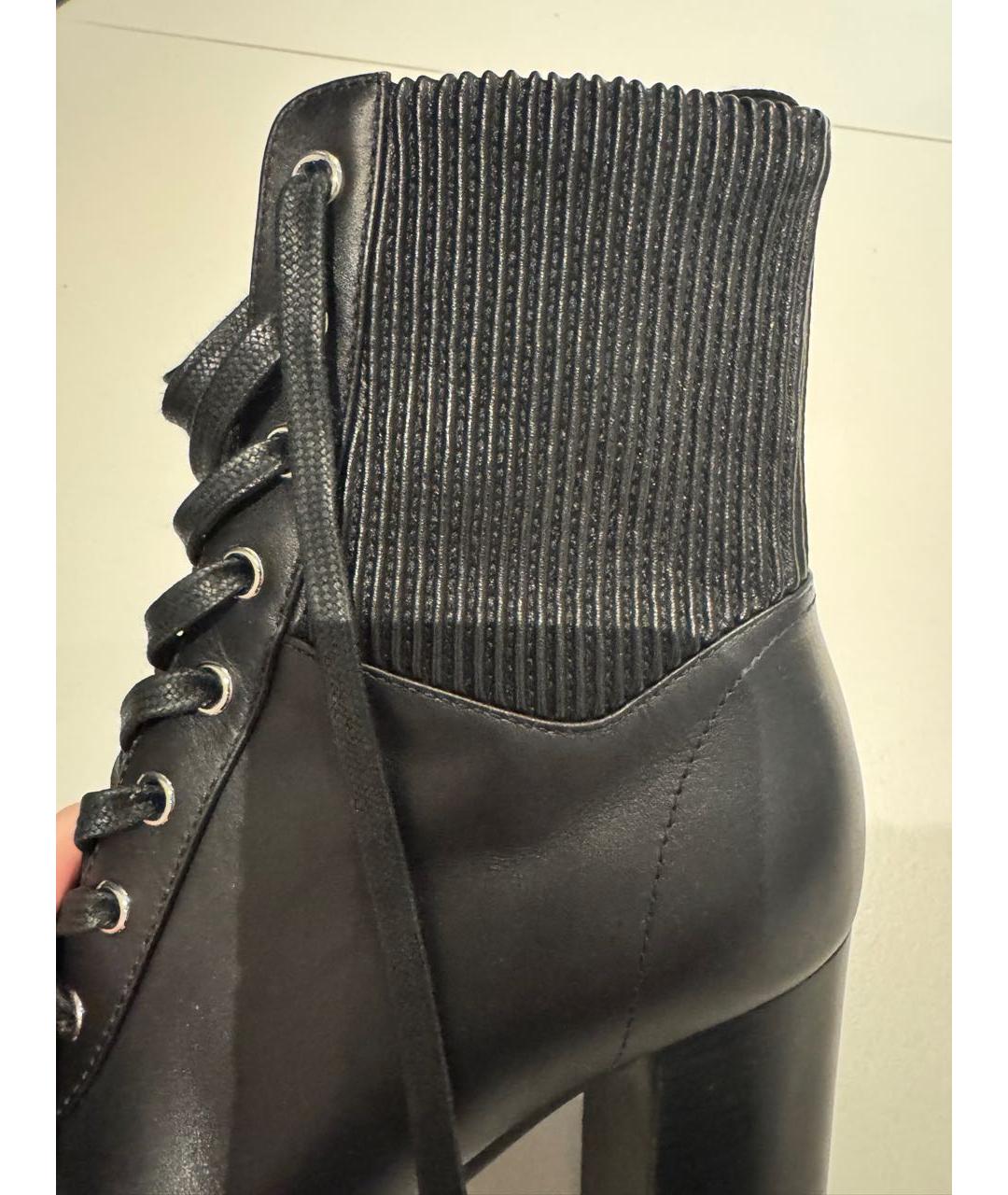 GIANVITO ROSSI Черные кожаные ботильоны, фото 7