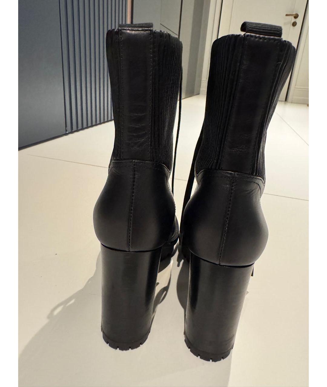 GIANVITO ROSSI Черные кожаные ботильоны, фото 4