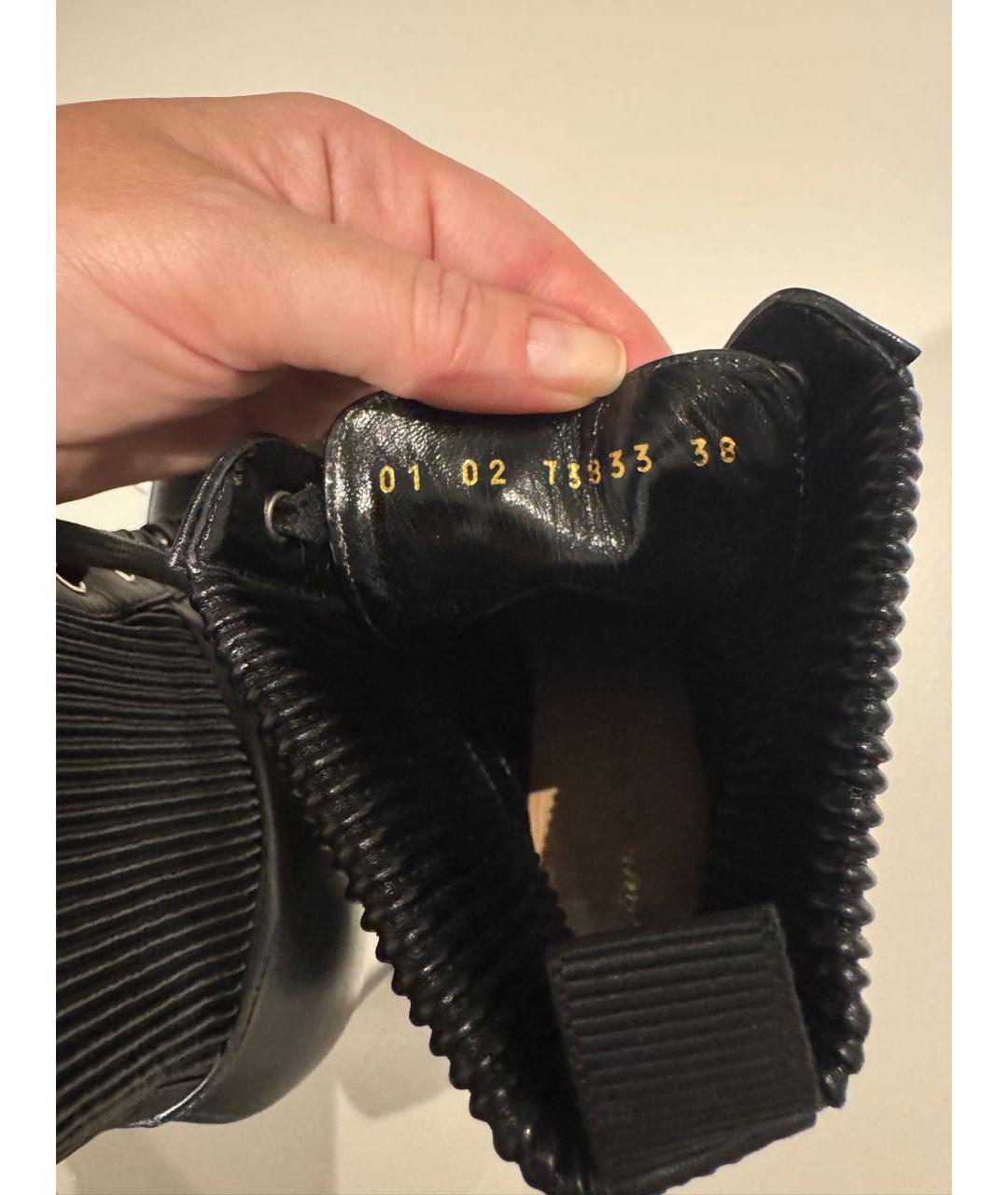 GIANVITO ROSSI Черные кожаные ботильоны, фото 5