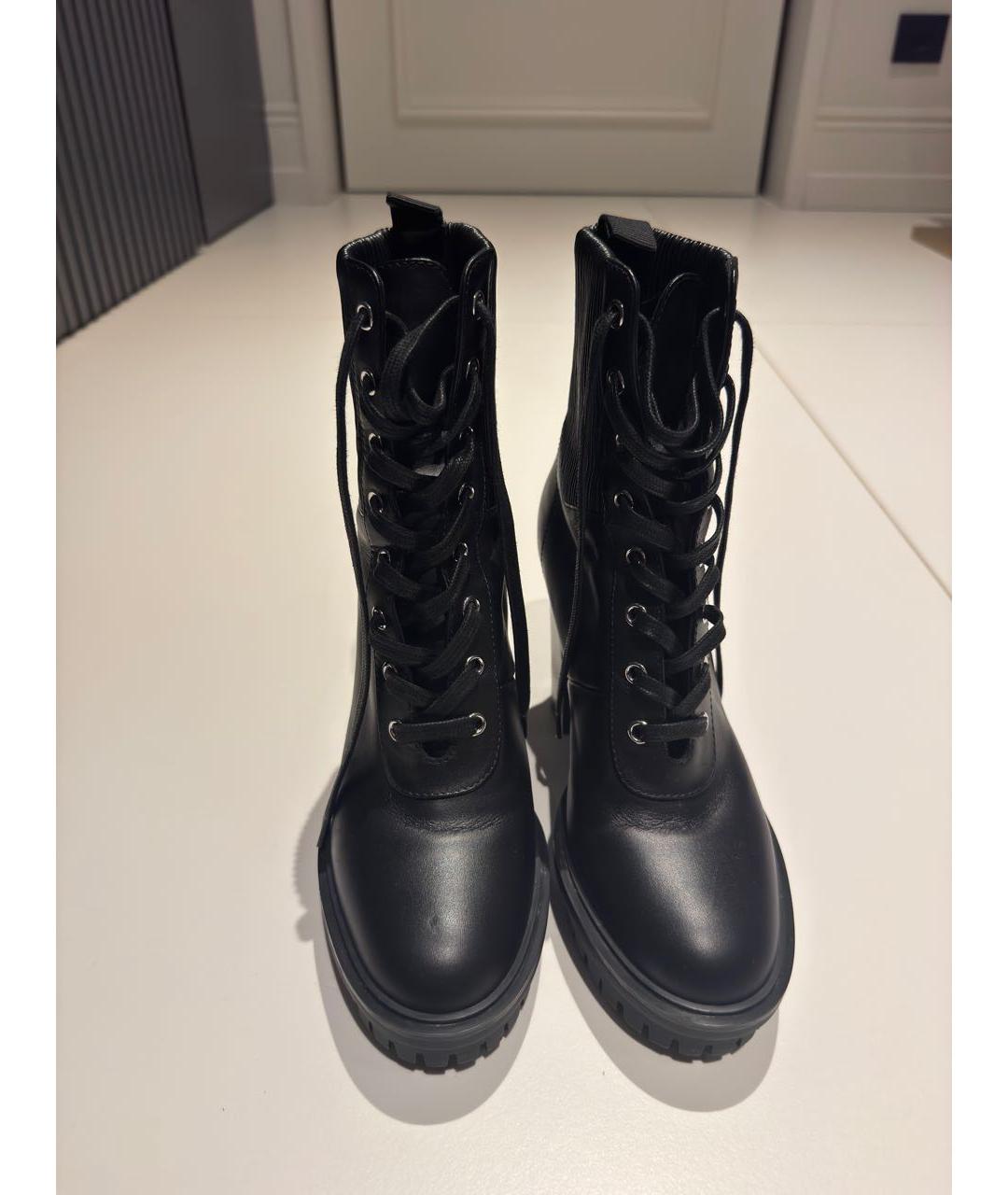 GIANVITO ROSSI Черные кожаные ботильоны, фото 2