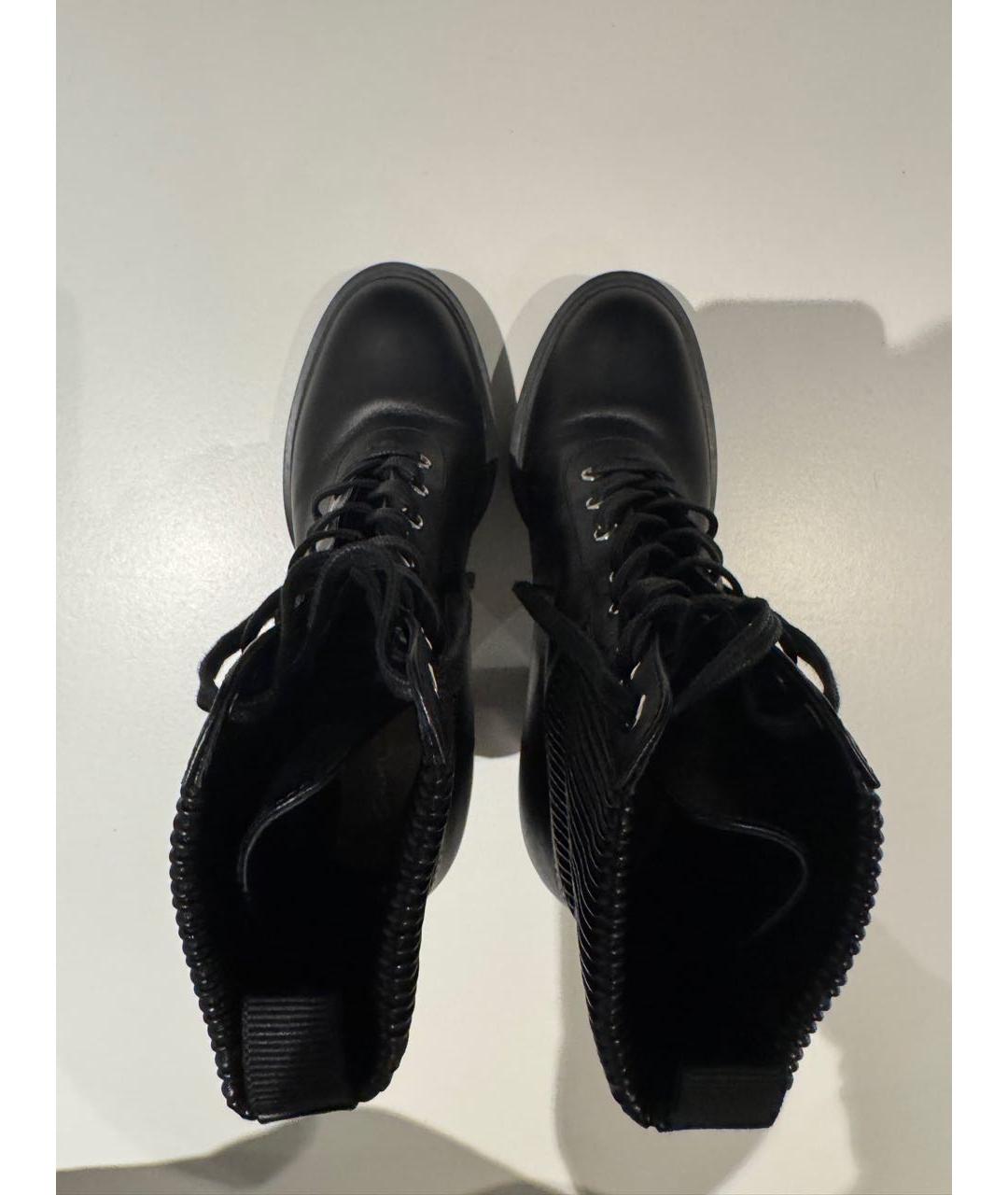 GIANVITO ROSSI Черные кожаные ботильоны, фото 3