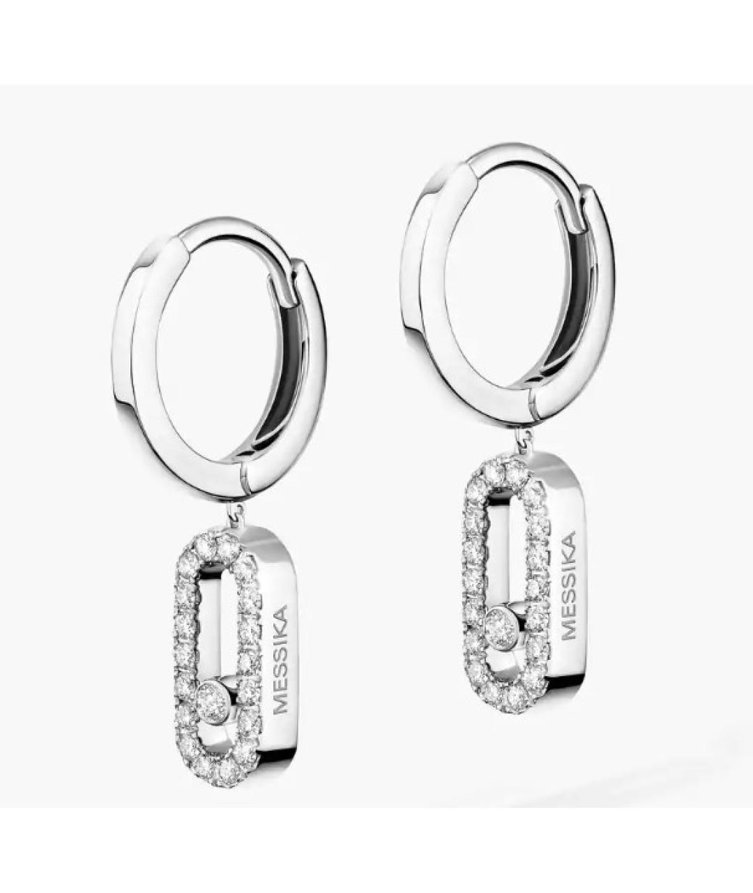 MESSIKA Серебряные серьги из белого золота, фото 3