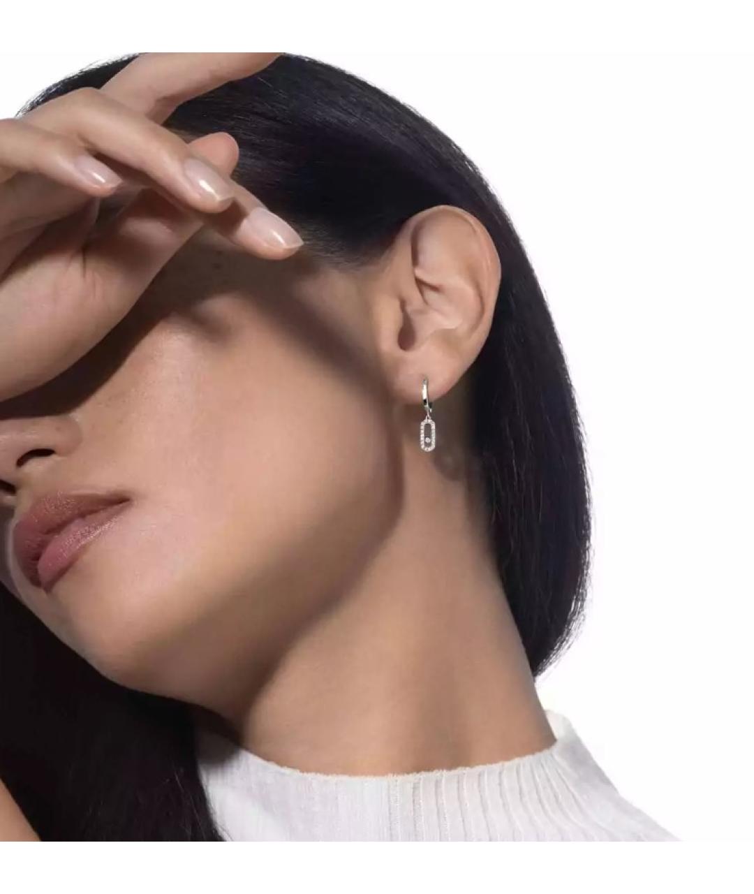 MESSIKA Серебряные серьги из белого золота, фото 2