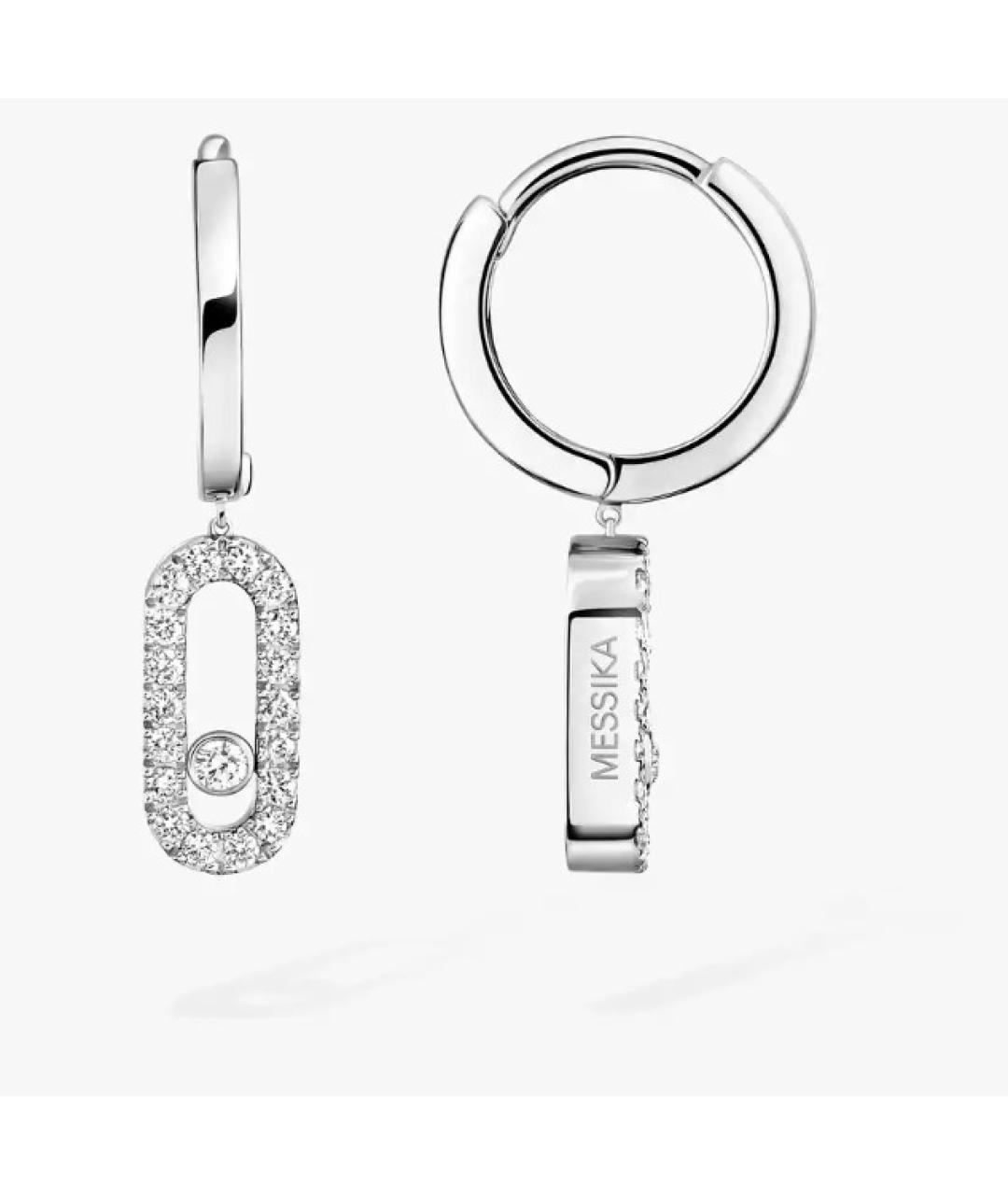 MESSIKA Серебряные серьги из белого золота, фото 5