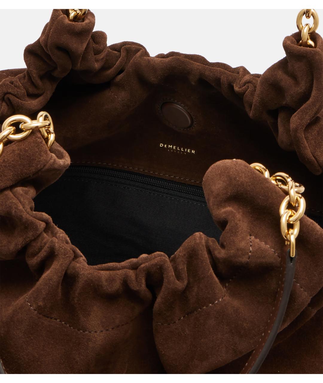 DEMELLIER Коричневая замшевая сумка через плечо, фото 5