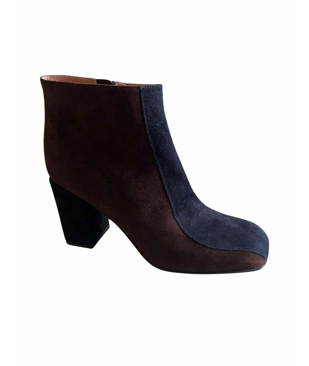 MARNI Мульти замшевые ботинки, фото 1