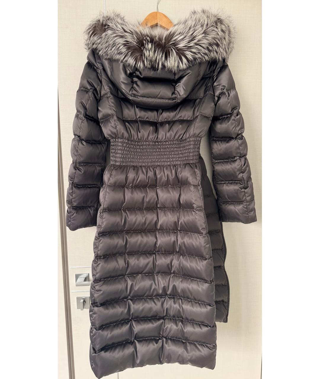 PRADA Серый полиамидовый пуховик, фото 3