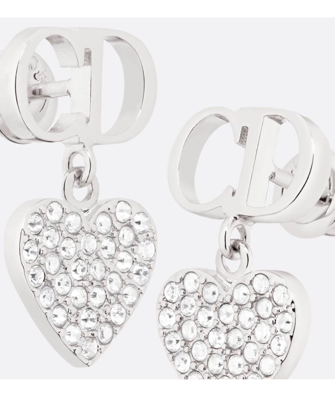 CHRISTIAN DIOR Серебряные металлические серьги, фото 5
