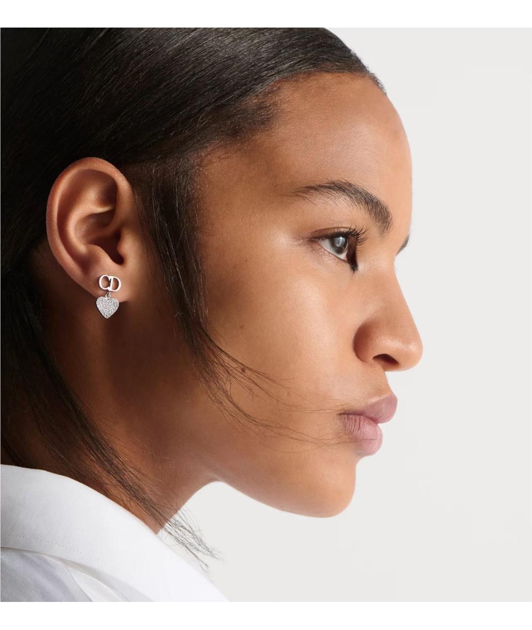 CHRISTIAN DIOR Серебряные металлические серьги, фото 2