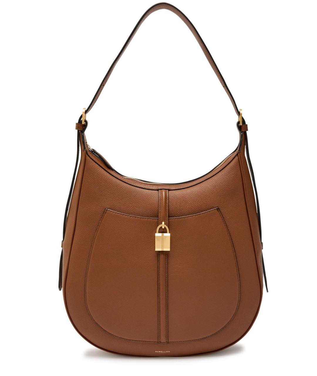 DEMELLIER Коричневая кожаная сумка через плечо, фото 6