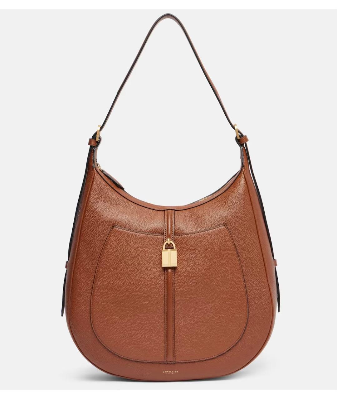 DEMELLIER Коричневая кожаная сумка через плечо, фото 7