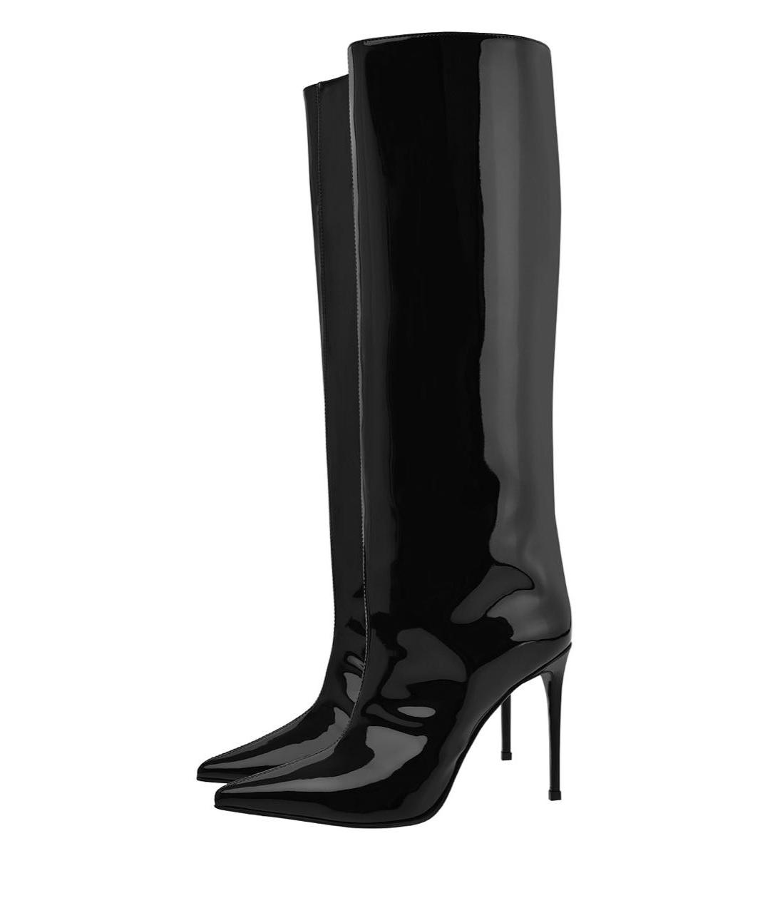 LE SILLA Черные сапоги из лакированной кожи, фото 2