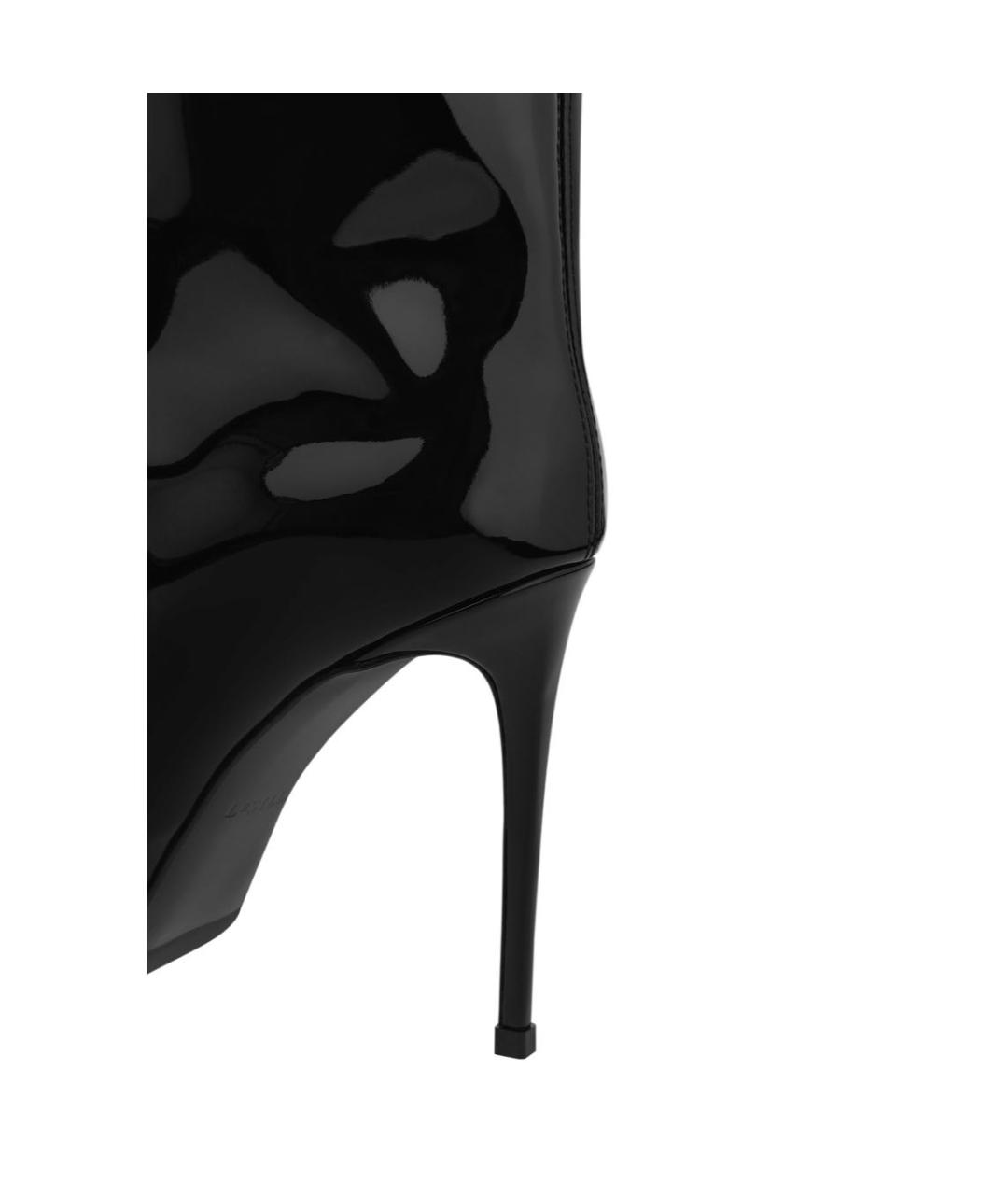 LE SILLA Черные сапоги из лакированной кожи, фото 4