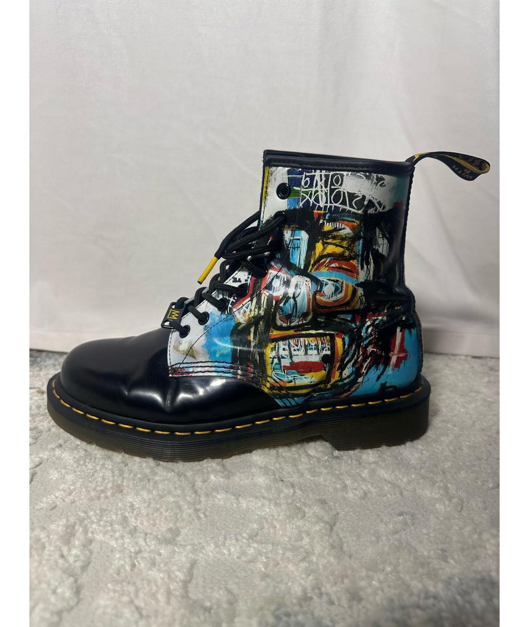 DR. MARTENS Черные кожаные высокие ботинки, фото 5