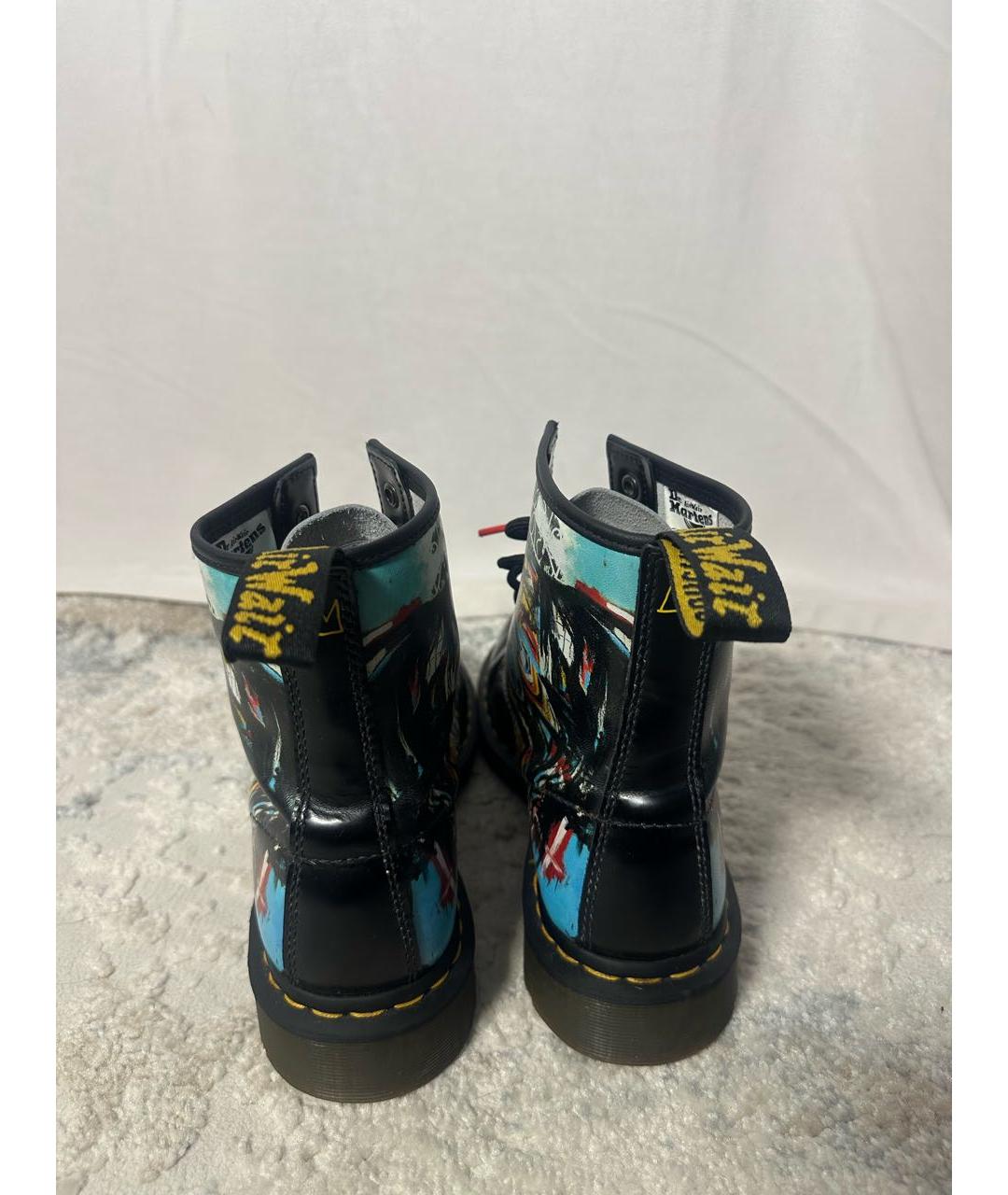 DR. MARTENS Черные кожаные высокие ботинки, фото 4