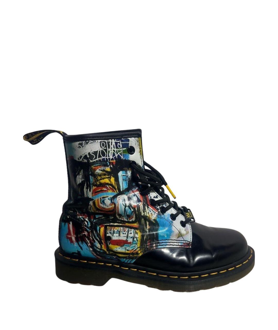 DR. MARTENS Черные кожаные высокие ботинки, фото 1