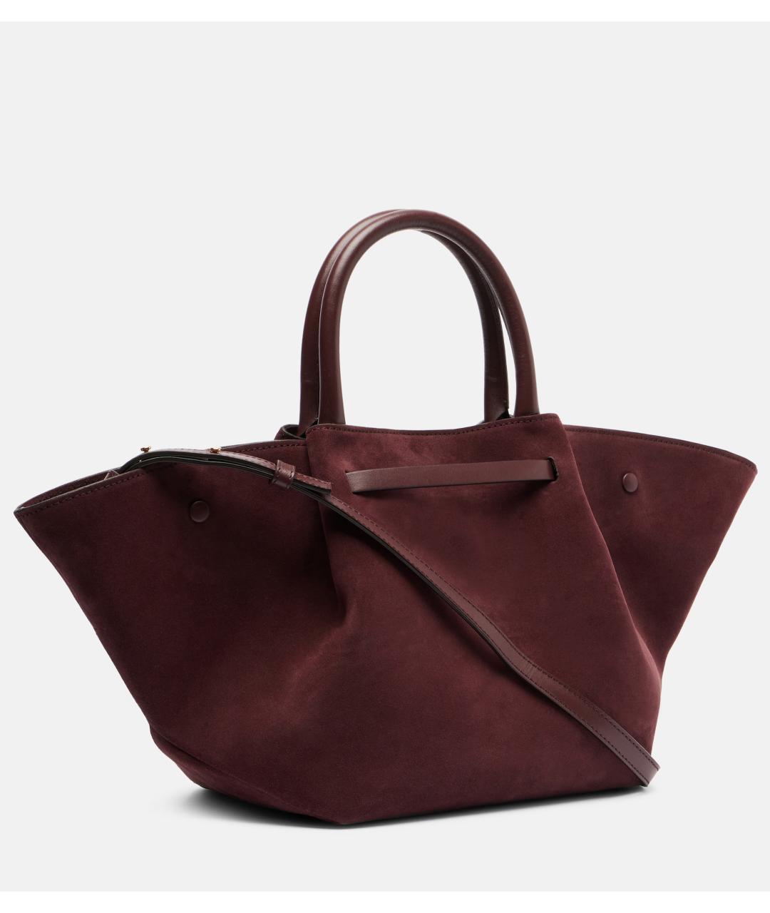 DEMELLIER Бордовая замшевая сумка тоут, фото 5