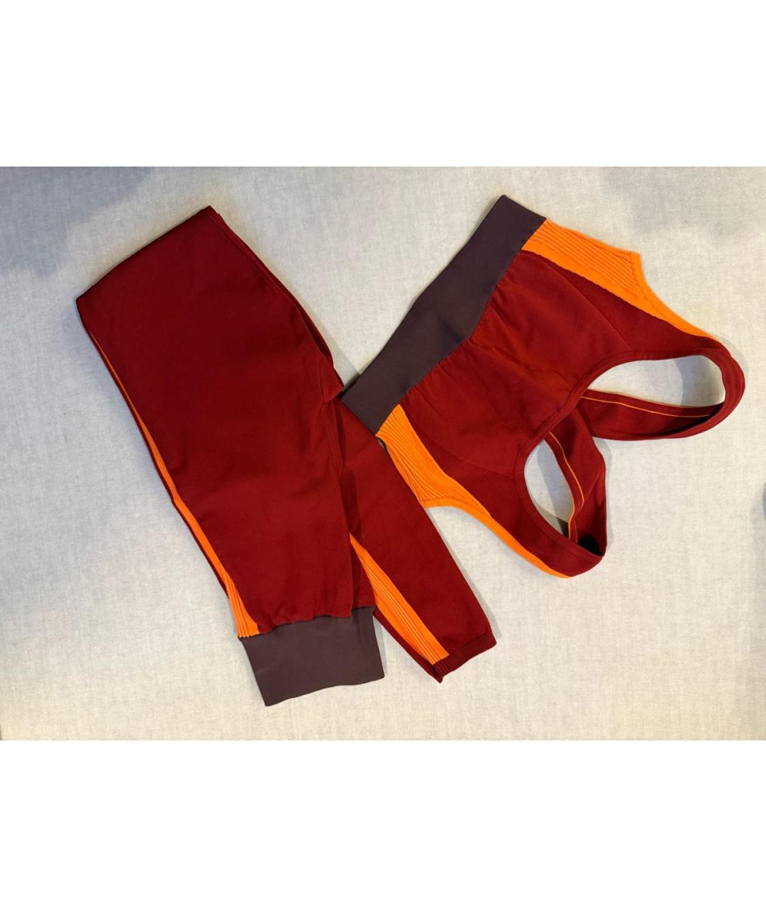 HERMES Бордовый вискозный спортивные костюмы, фото 5
