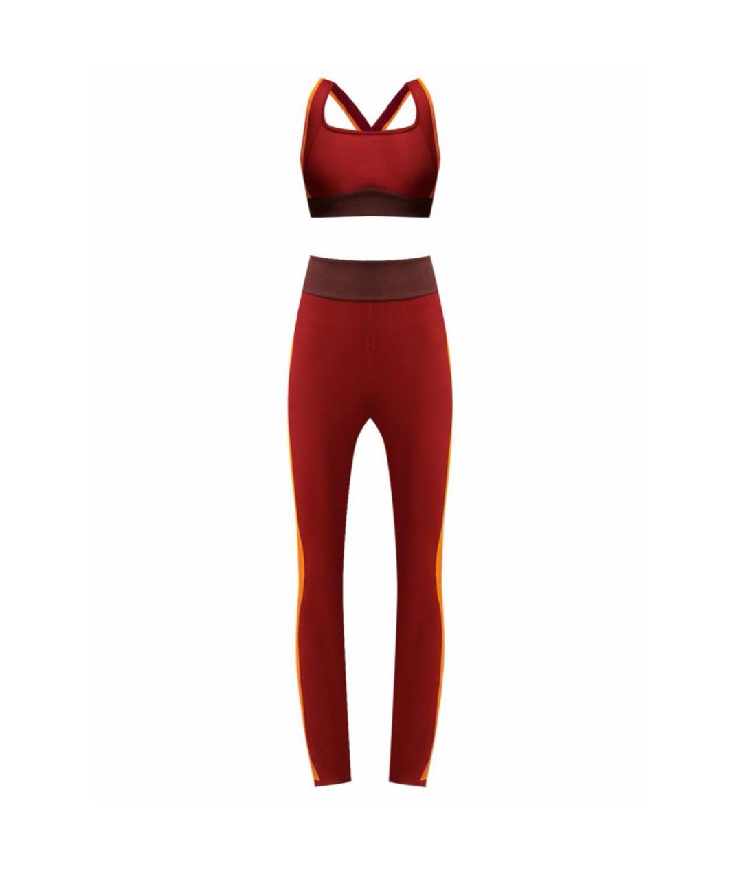 HERMES Бордовый вискозный спортивные костюмы, фото 1