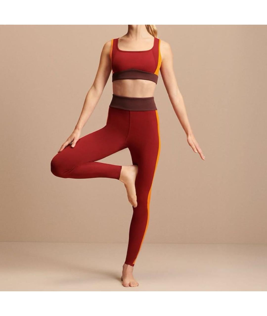 HERMES Бордовый вискозный спортивные костюмы, фото 3