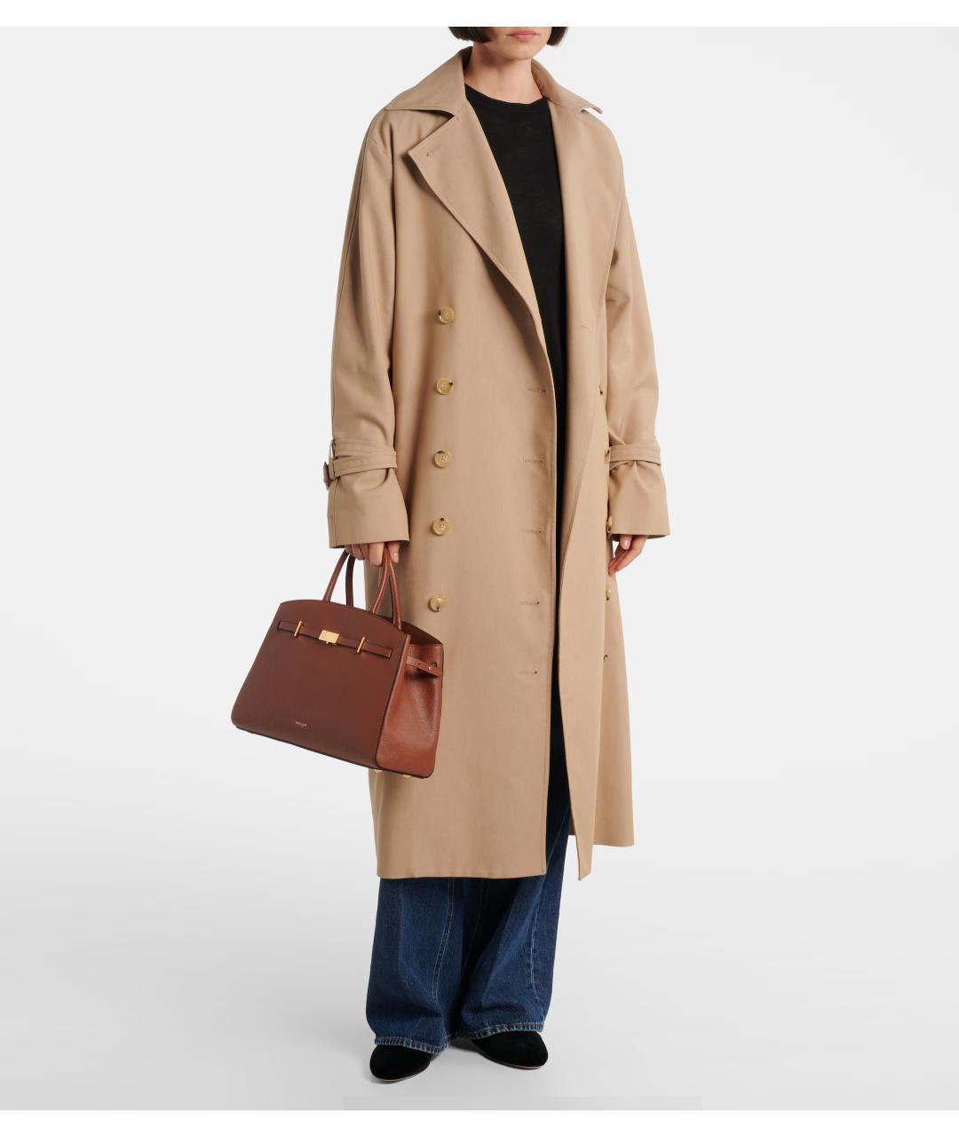 DEMELLIER Коричневая кожаная сумка через плечо, фото 4