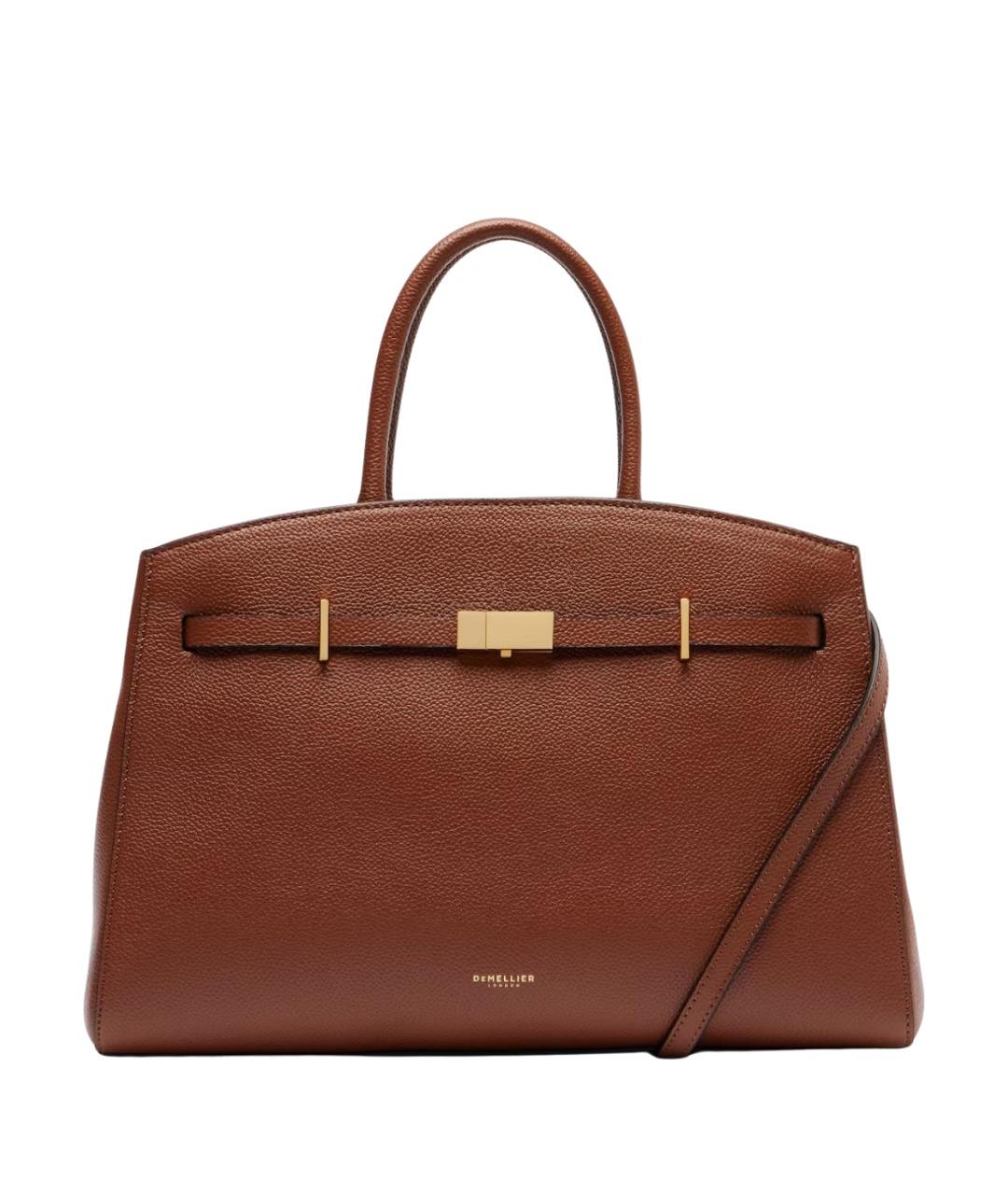DEMELLIER Коричневая кожаная сумка через плечо, фото 1