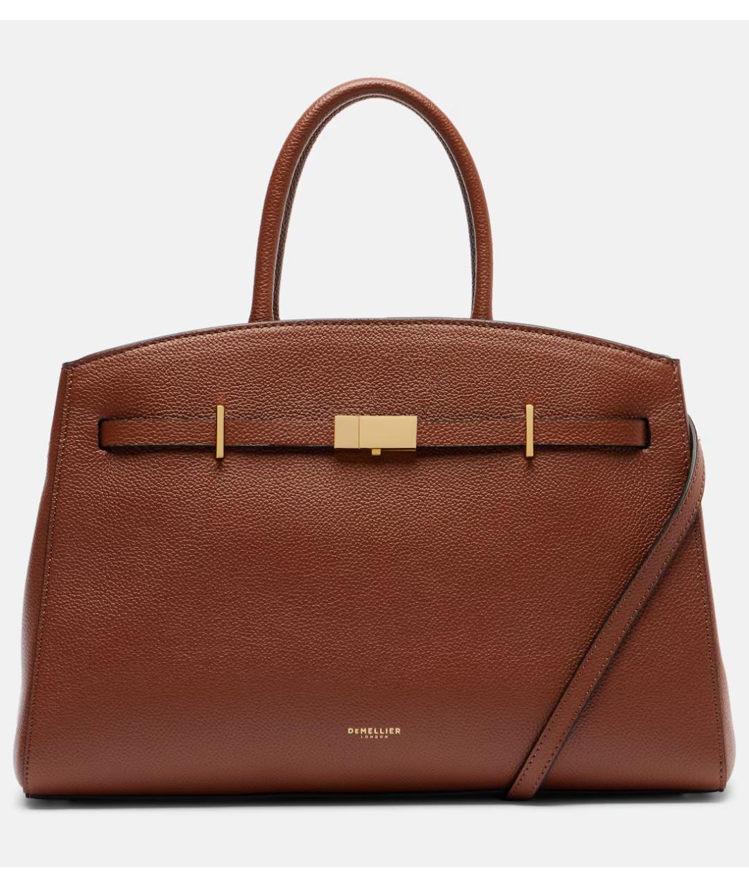 DEMELLIER Коричневая кожаная сумка через плечо, фото 7