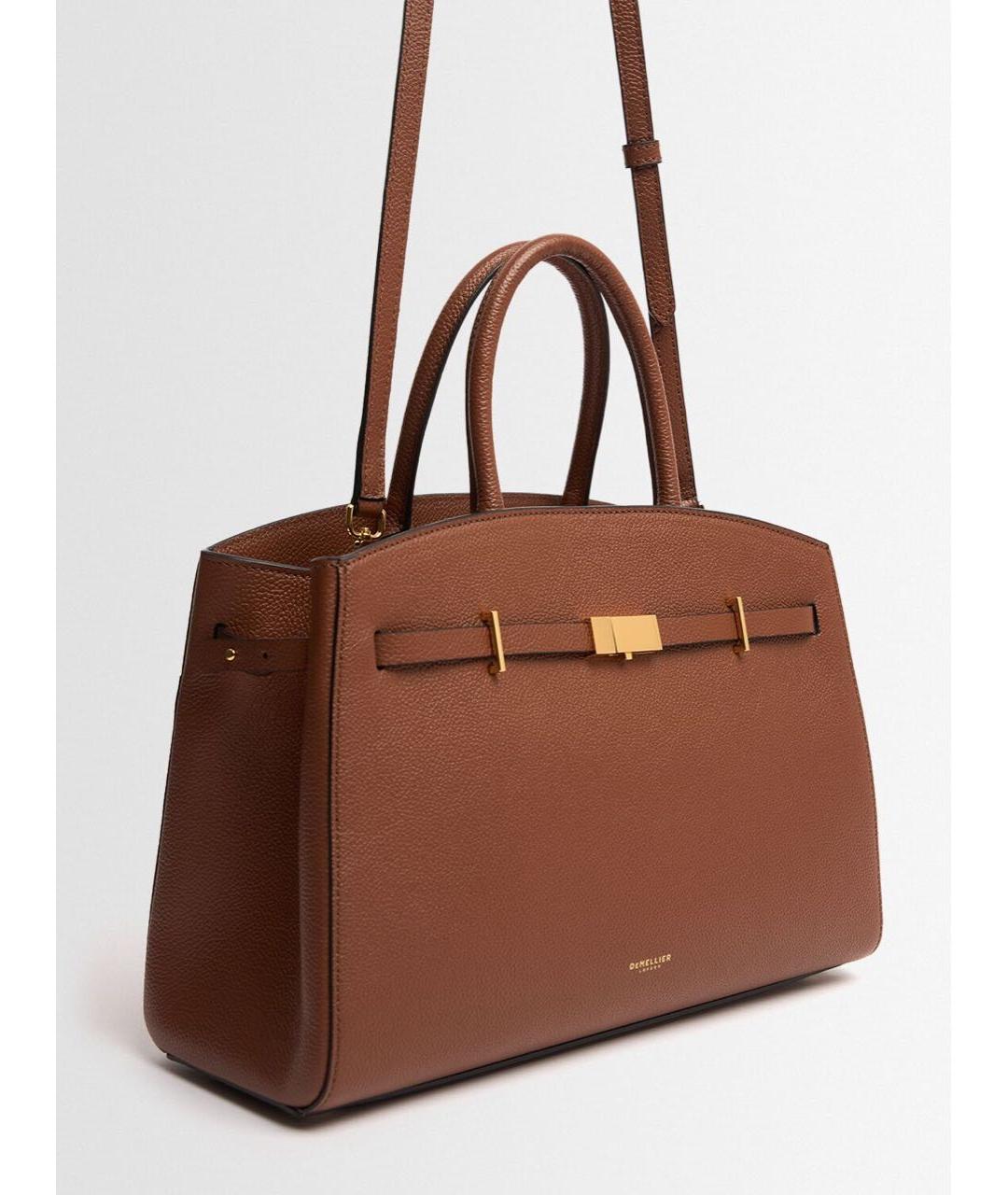 DEMELLIER Коричневая кожаная сумка через плечо, фото 8