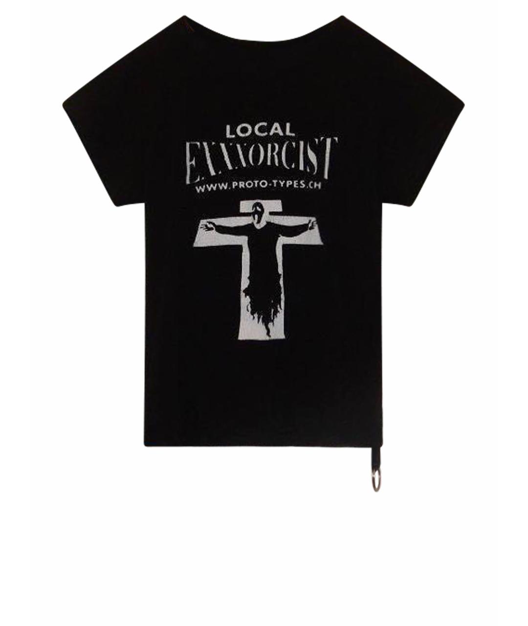 PROTOTYPES Черная хлопковая футболка, фото 1