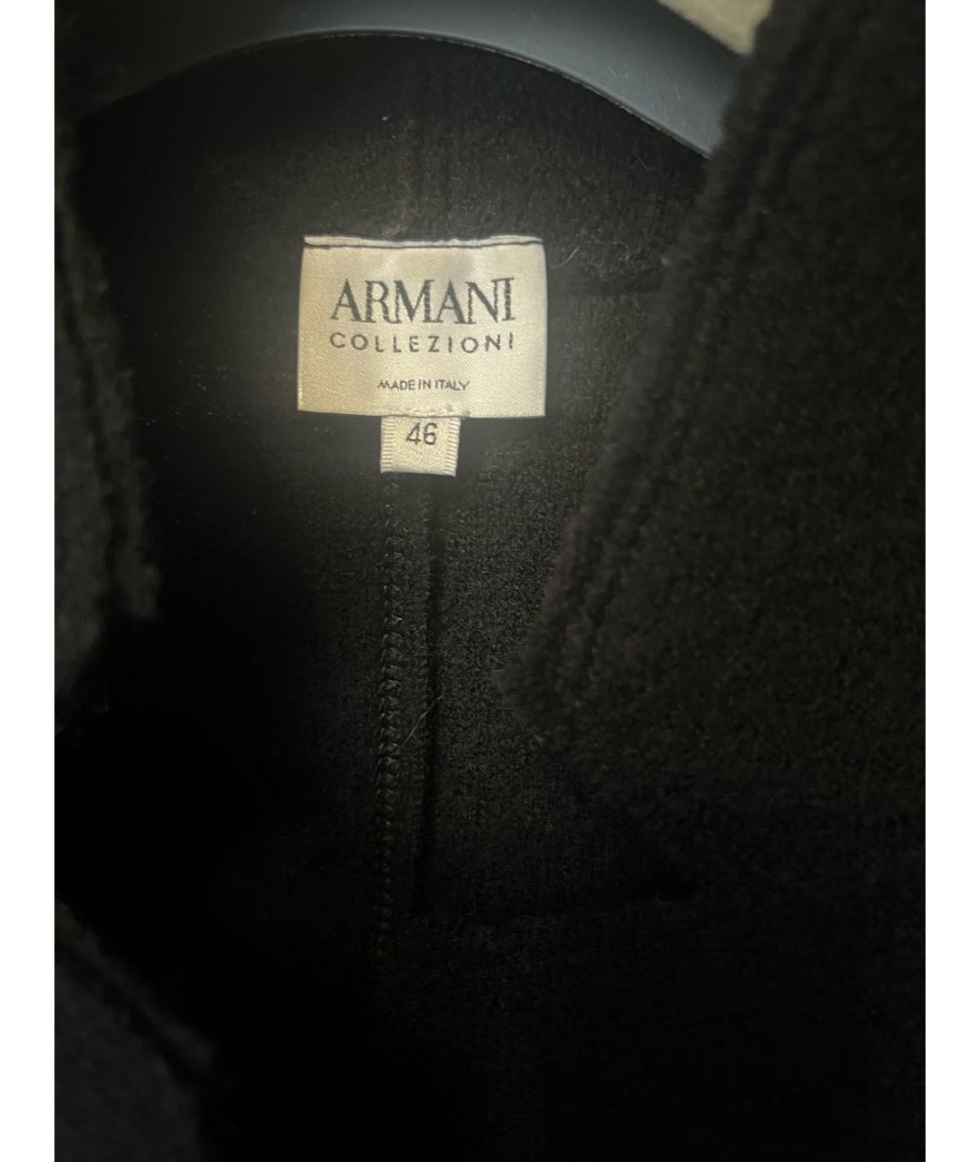 ARMANI COLLEZIONI Черный шерстяной костюм с юбками, фото 3