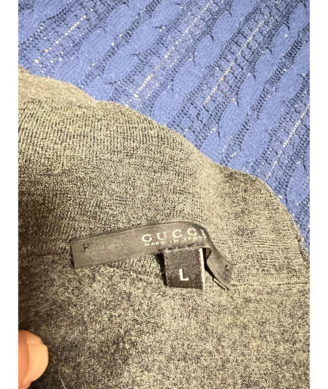 GUCCI Антрацитовая шерстяная водолазка, фото 4