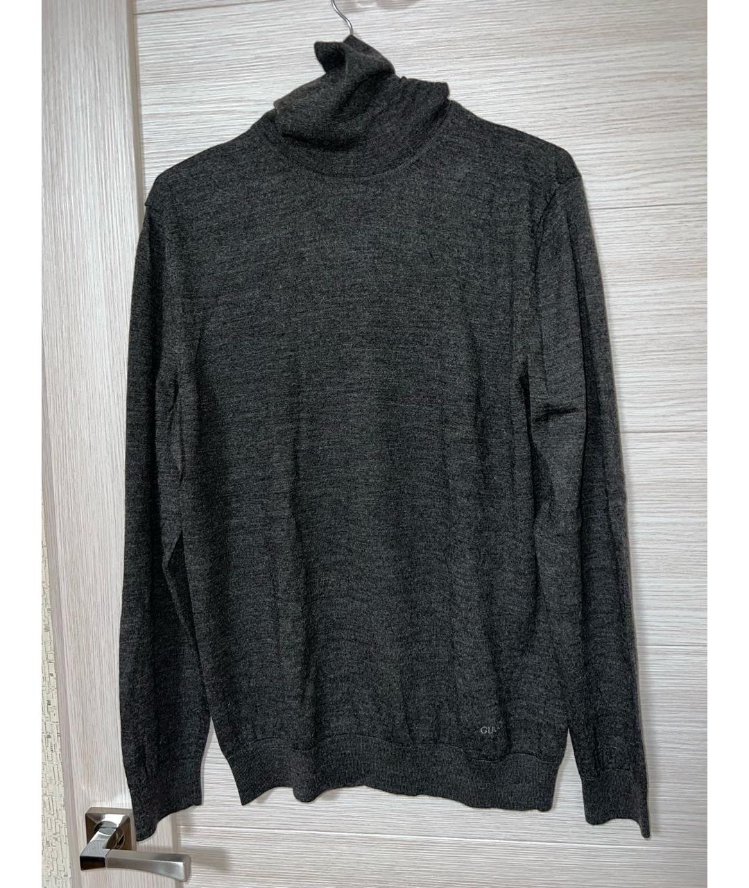 GUCCI Антрацитовая шерстяная водолазка, фото 5