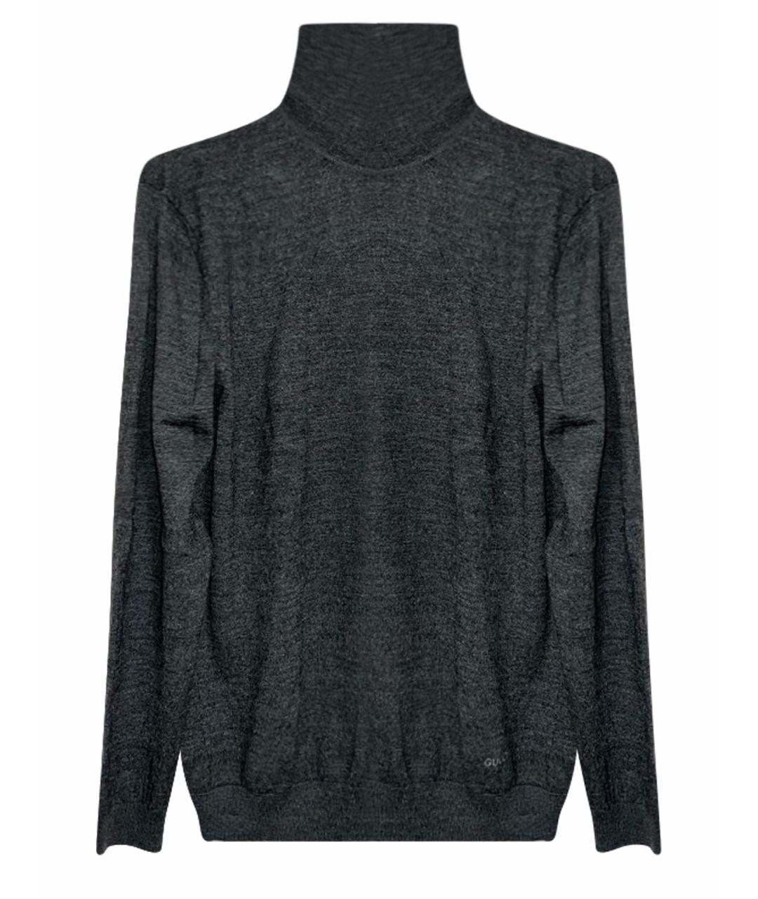 GUCCI Антрацитовая шерстяная водолазка, фото 1
