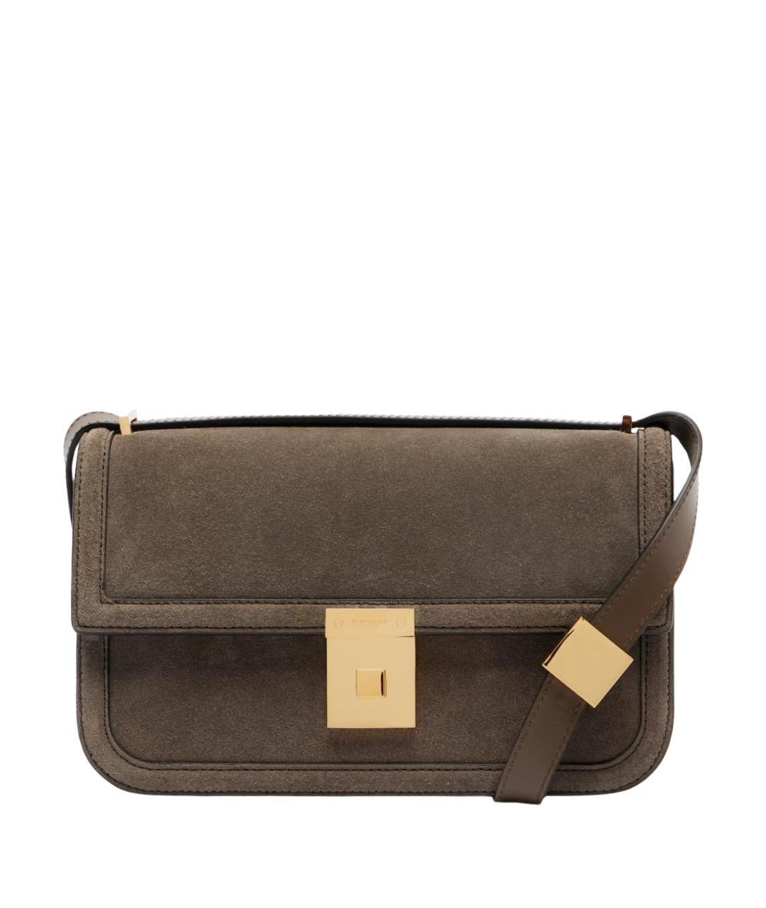 DEMELLIER Коричневая замшевая сумка через плечо, фото 1