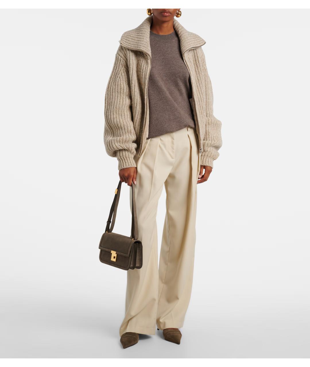 DEMELLIER Коричневая замшевая сумка через плечо, фото 3