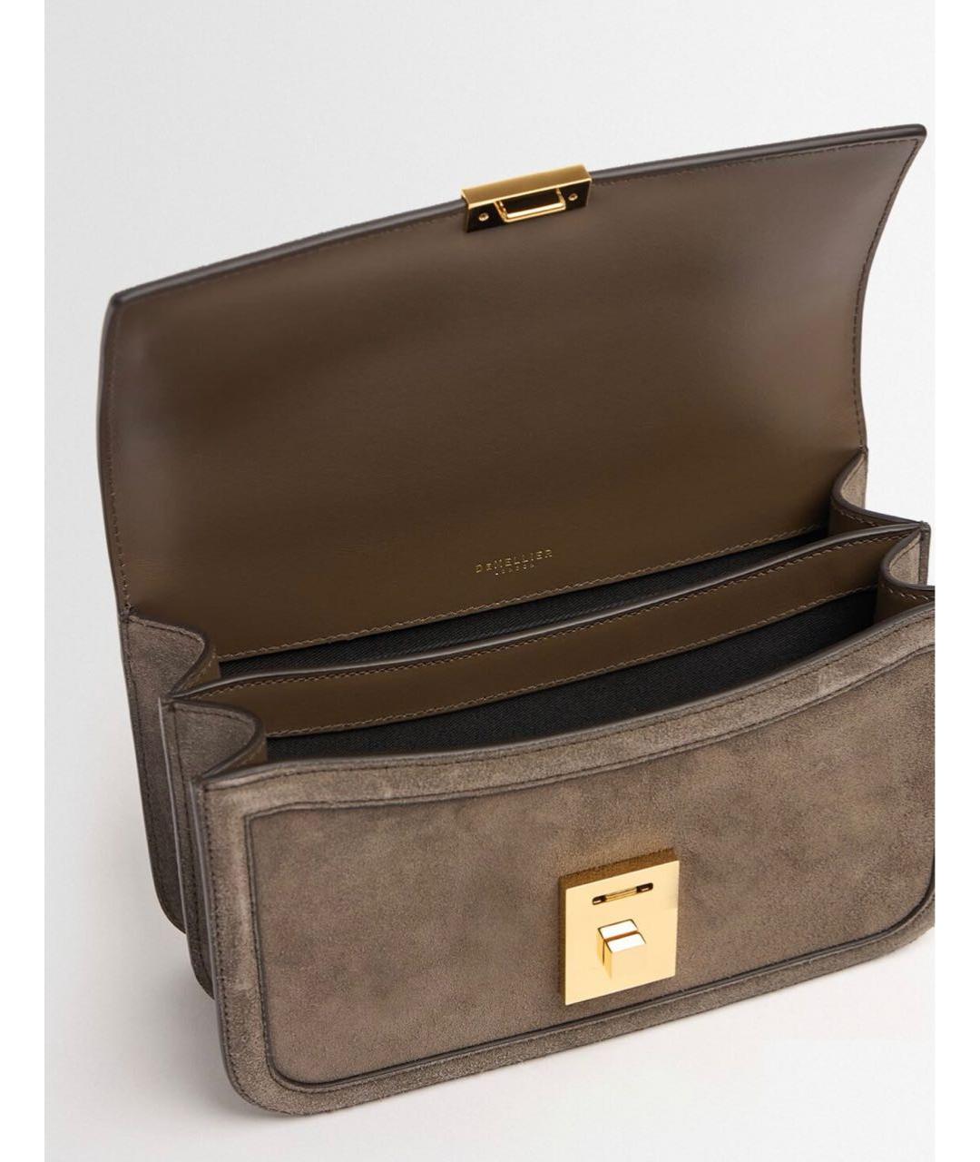 DEMELLIER Коричневая замшевая сумка через плечо, фото 6