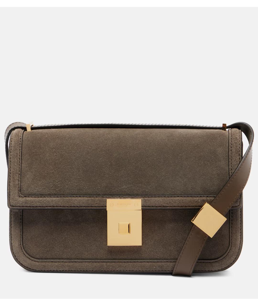 DEMELLIER Коричневая замшевая сумка через плечо, фото 7