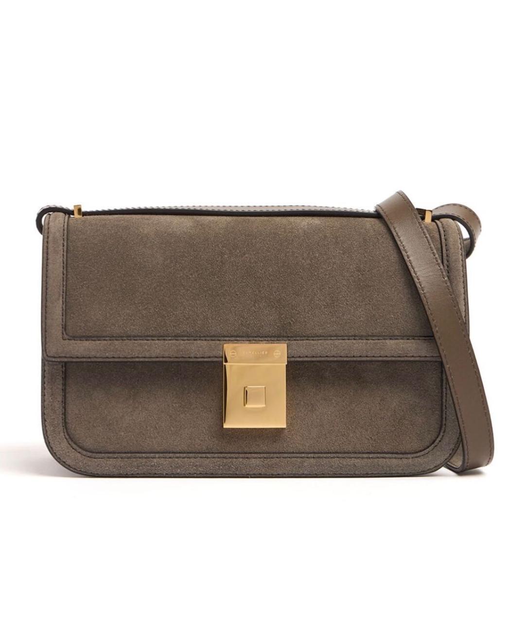 DEMELLIER Коричневая замшевая сумка через плечо, фото 8