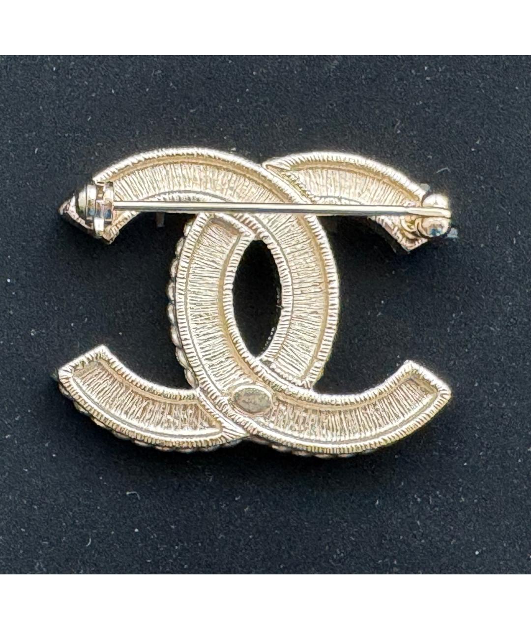 CHANEL Золотая металлическая булавка / брошь, фото 3