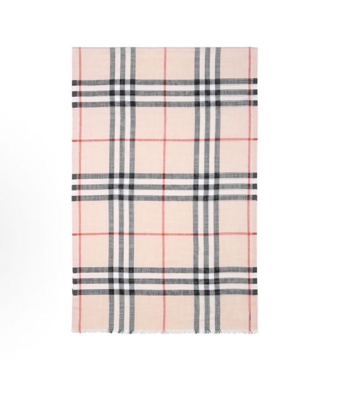BURBERRY Розовый шарф, фото 1