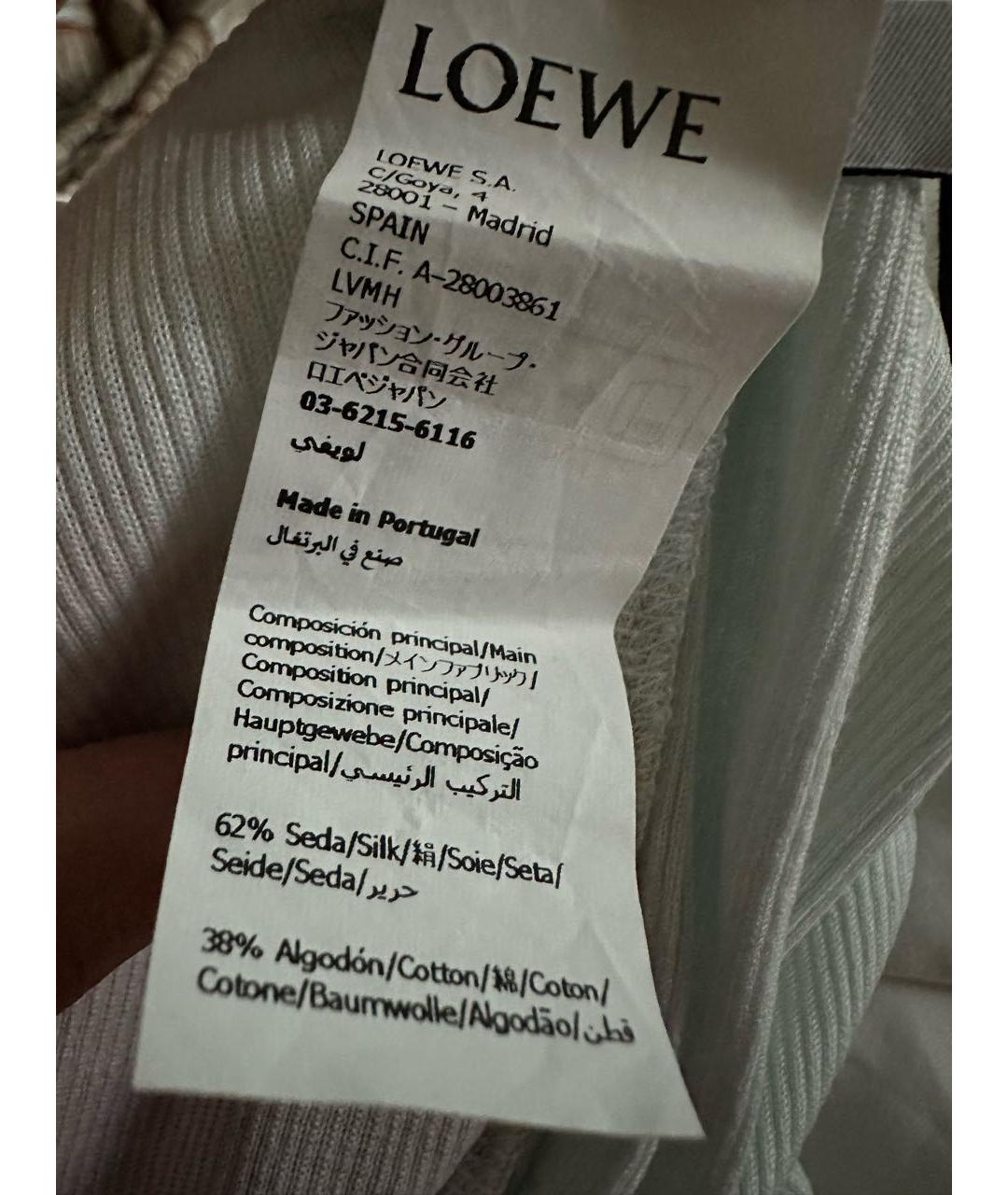 LOEWE Мульти шелковое повседневное платье, фото 6
